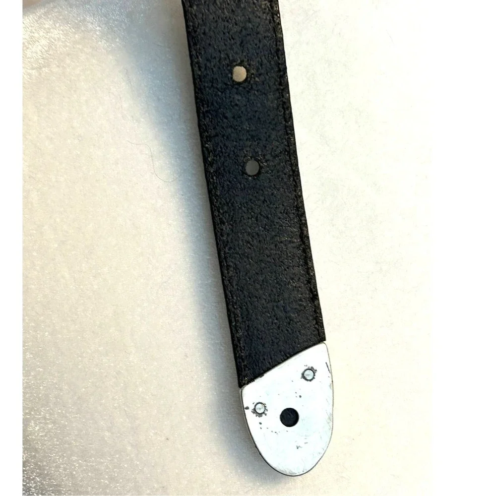 Brighton Girls Belt #S24503 Black Leather Western Style Belt
